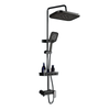 Height Adjustable Brass Rain Shower System Set with Handheld Spray