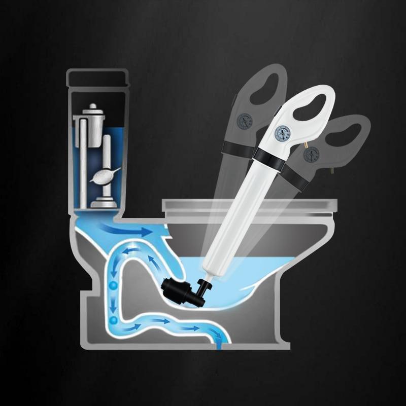 Toilet Plunger Set, High Pressure Air Drain Blaster Sink Plunger...