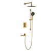 Hot Cold Brass Mixer with Adjustable Sliding Bar Shower Faucet Set