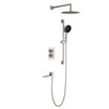 Hot Cold Brass Mixer with Adjustable Sliding Bar Shower Faucet Set