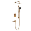 Hot Cold Brass Mixer with Adjustable Sliding Bar Shower Faucet Set