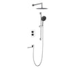 Hot Cold Brass Mixer with Adjustable Sliding Bar Shower Faucet Set