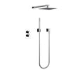 Hot Cold Brass Mixer with Adjustable Sliding Bar Shower Faucet Set