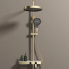 Hot Cold Brass Rain Shower with Handheld Shower Triple Function Control