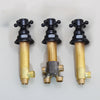 Hot Cold Water Control Valve Set Brass Handle Bathroom Mixer Valve