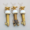 Hot Cold Water Control Valve Set Brass Handle Bathroom Mixer Valve