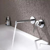 In-Wall Bathroom Brass Basin Faucet Concealed Sink Water Mixer Tap
