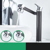 Index Bath 2 in 1 Black Tap Basin Faucet Kitchen Sink Faucet Mixer Aerator