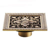 Index Bath Elegant Antique Brass Bathroom Shower Floor Grate Drain