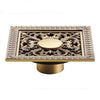 Index Bath Elegant Antique Brass Bathroom Shower Floor Grate Drain