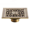 Index Bath Elegant Antique Brass Bathroom Shower Floor Grate Drain