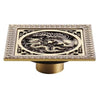 Index Bath Elegant Antique Brass Bathroom Shower Floor Grate Drain