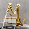 Index Bath Kitchen Sink Faucet Hot and Cold Brass Folded Faucet
