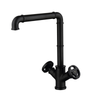 Industrial Brass Kitchen Faucet Hot Cold Crane Doule Handles Mixer Tap