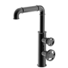 Industrial Brass Kitchen Faucet Hot Cold Crane Doule Handles Mixer Tap