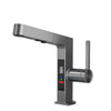 Intelligent LED Digital Display Pull-Out Basin Faucet Brass Mixer Tap