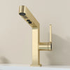 Intelligent LED Digital Display Pull-Out Basin Faucet Brass Mixer Tap