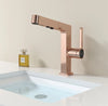 Intelligent LED Digital Display Pull-Out Basin Faucet Brass Mixer Tap
