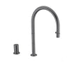 Invisible Pull-Out Kitchen Faucet Brass Double Hole Sink Mixer Tap