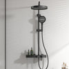 Hot Cold Brass Rain Shower with Handheld Shower Triple Function Control