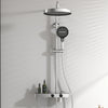 Hot Cold Brass Rain Shower with Handheld Shower Triple Function Control