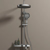 Hot Cold Brass Rain Shower with Handheld Shower Triple Function Control