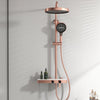 Hot Cold Brass Rain Shower with Handheld Shower Triple Function Control