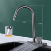 Kitchen 304 Stainless Steel Pull-out Waterfall Single Hole Faucet