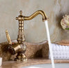 Kitchen Faucet Vintage Antique Bathroom Sink Carved Basin Mixer Tap