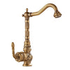 Kitchen Faucet Vintage Antique Bathroom Sink Carved Basin Mixer Tap