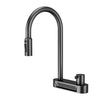 Kitchen Pull-Out Waterfall Faucet Stainless Steel Water Mixer Tap