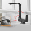Kitchen Rotating Faucet Folding Down Kitchen Mixer Single Handle Tap