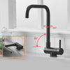Kitchen Rotating Faucet Folding Down Kitchen Mixer Single Handle Tap