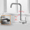 Kitchen Rotating Faucet Folding Down Kitchen Mixer Single Handle Tap