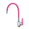 Kitchen Sink Faucet Modern Hot and Cold Water Mixer Silica Gel Nose