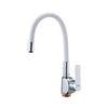 Kitchen Sink Faucet Modern Hot and Cold Water Mixer Silica Gel Nose