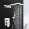 Large Rainfall Stainless Steel Bathroom Shower System with Hand Spray
