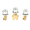 Leaf Handle Brass Bathtub Faucet Hot and Cold Bath Shower Mixer Valve