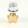 Leaf Handle Brass Bathtub Faucet Hot and Cold Bath Shower Mixer Valve
