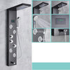 LED Black Bathroom Shower Panel Digital Screen Hot Cold Water Mixer