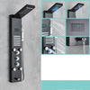 LED Black Bathroom Shower Panel Digital Screen Hot Cold Water Mixer