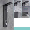 LED Black Bathroom Shower Panel Digital Screen Hot Cold Water Mixer