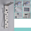 LED Black Bathroom Shower Panel Digital Screen Hot Cold Water Mixer