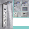 LED Black Bathroom Shower Panel Digital Screen Hot Cold Water Mixer