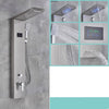 LED Black Bathroom Shower Panel Digital Screen Hot Cold Water Mixer