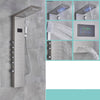 LED Black Bathroom Shower Panel Digital Screen Hot Cold Water Mixer