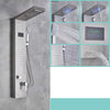 LED Black Bathroom Shower Panel Digital Screen Hot Cold Water Mixer