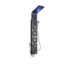 LED Black Shower Faucet Bathroom SPA Massage Jet Shower Column System