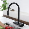 LED Digital Display Pull-Out Sink Tap Stainless Steel Kitchen Faucet