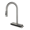 LED Digital Display Pull-Out Sink Tap Stainless Steel Kitchen Faucet